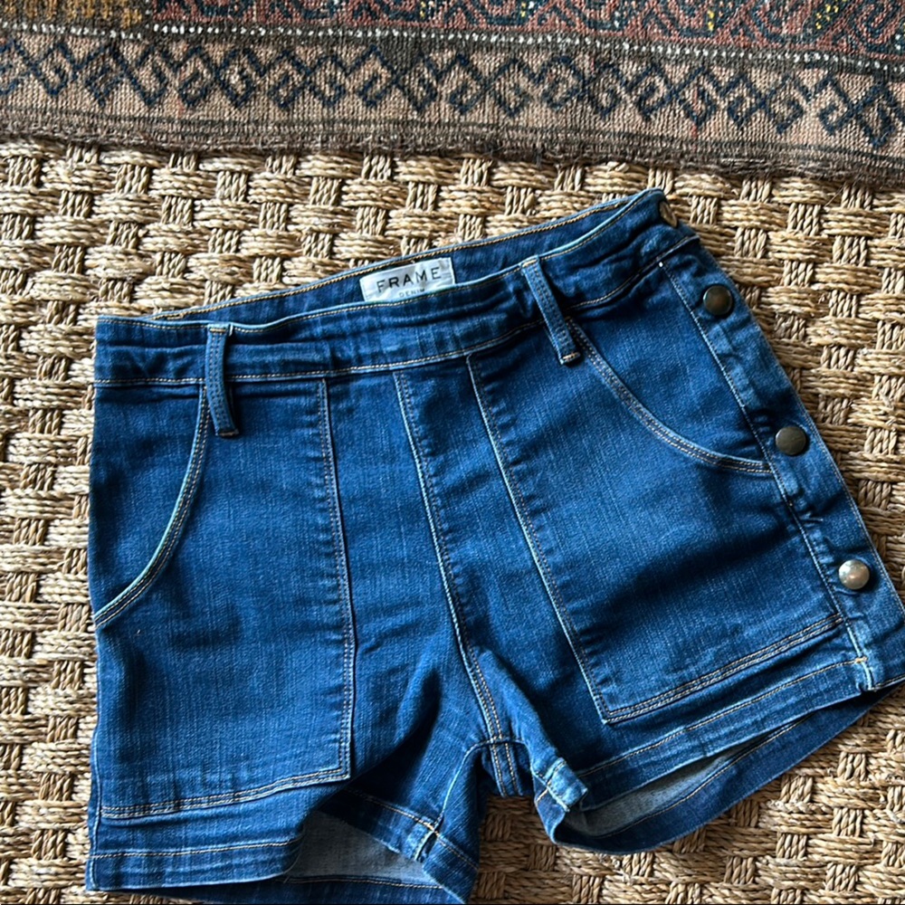 Frame Denim Blue Jean Shorts
